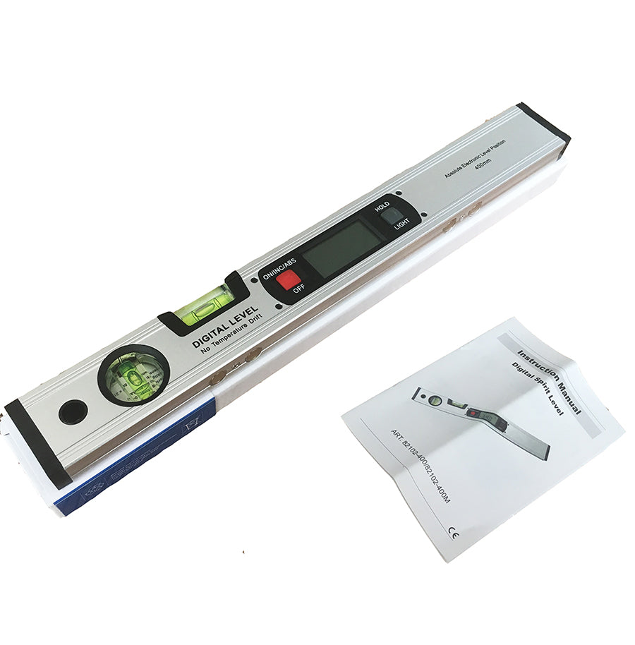 Magnetic angle meter, angle ruler, digital display level ruler, electronic level ruler, digital slope meter, 400MM angle ruler water.