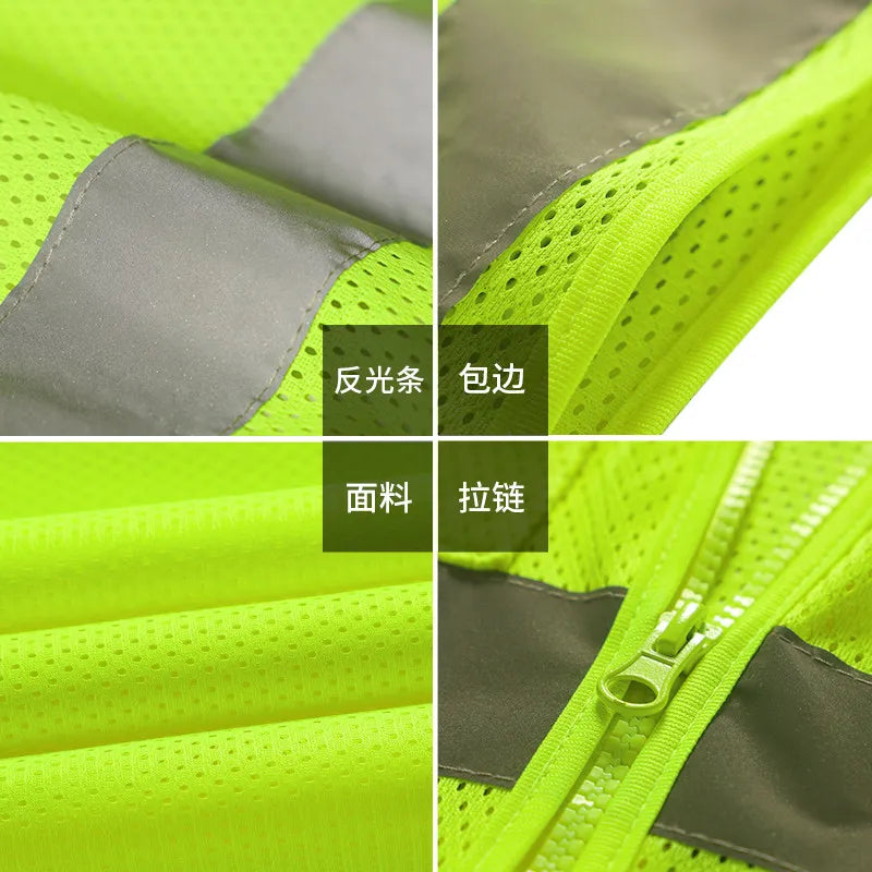 SFVEST HI VIS VIZ EXECUTIVE VEST HIGH VISIBILITY WORK WAISTCOAT REFLECTIVE SAFETY TOP ORANGE YELLOW BLUE FREE SHIPPING